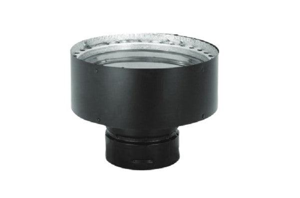 Majestic PelletVent Pro 3" - 8" Black Chimney Adapter