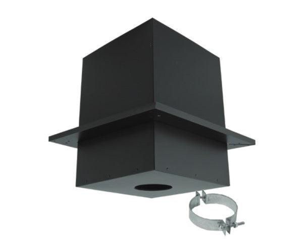 Majestic PelletVent Pro 3" Black Cathedral Ceiling Support Box