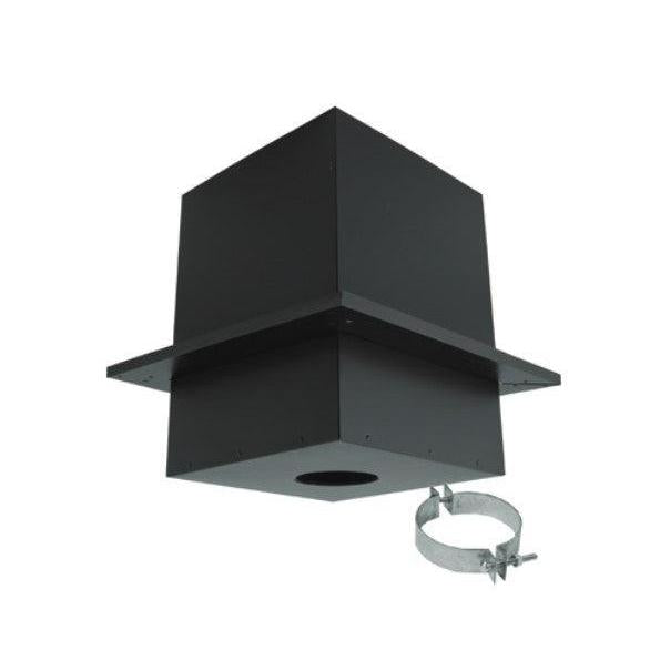 Majestic PelletVent Pro 3" Black Cathedral Ceiling Support Box