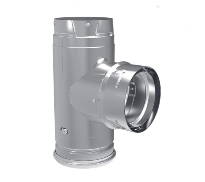 Majestic PelletVent Pro 3" Single Tee With Clean-Out Tee Cap