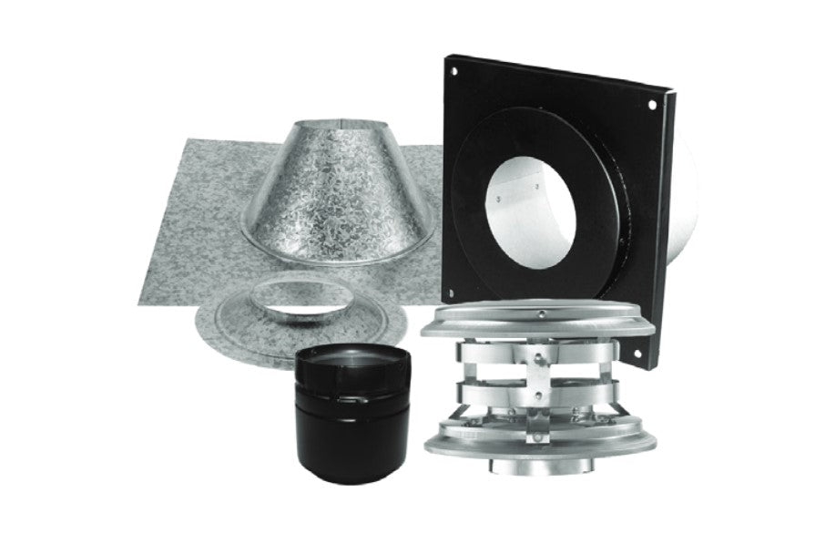 Majestic PelletVent Pro 4" Vertical Kit for Flat Ceiling