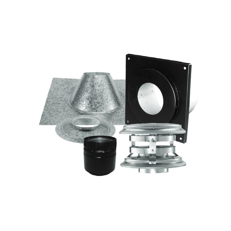 Majestic PelletVent Pro 4" Vertical Kit for Flat Ceiling