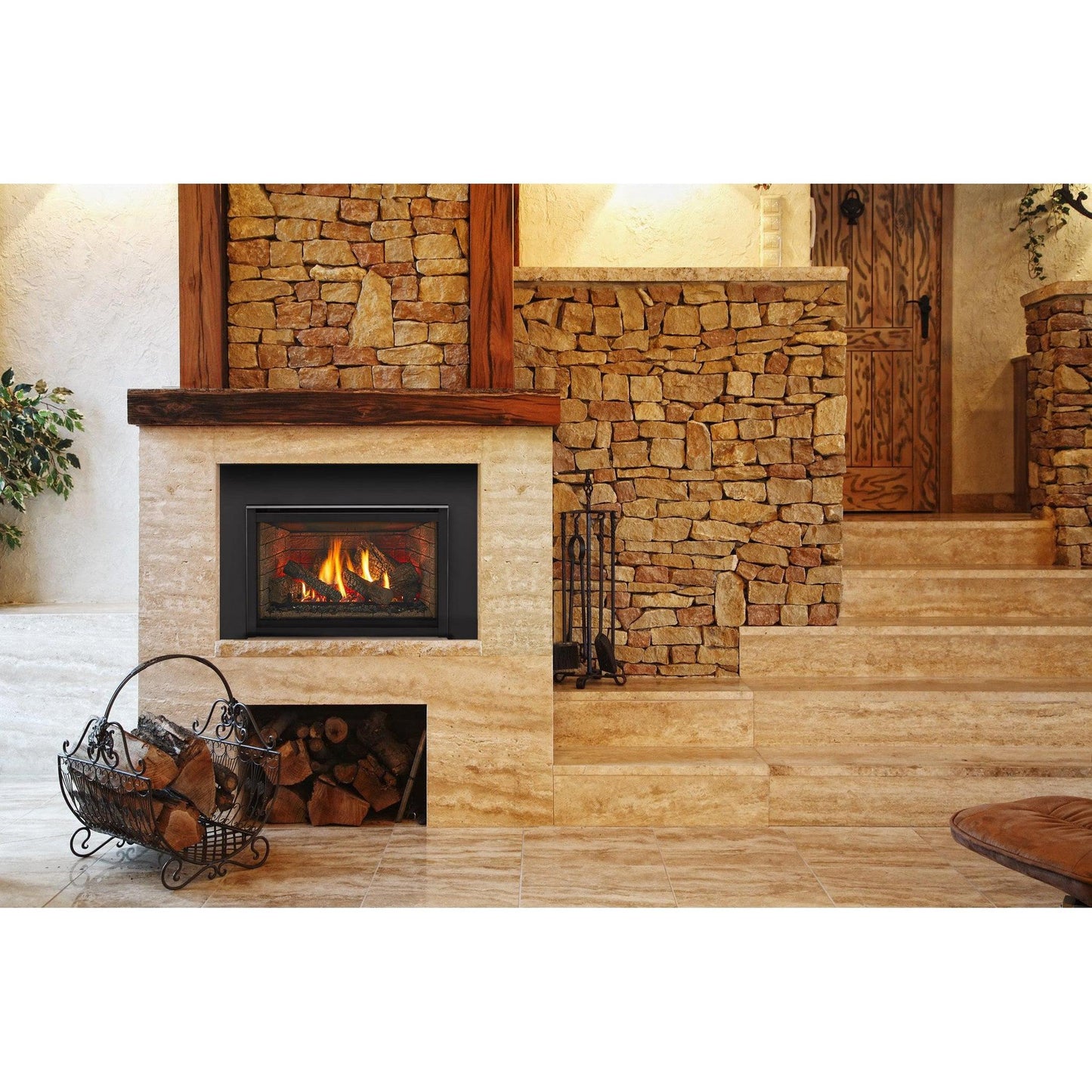 Majestic Trilliant Small 25" Traditional Direct Vent Natural Gas Fireplace Insert With IntelliFire Touch Ignition System