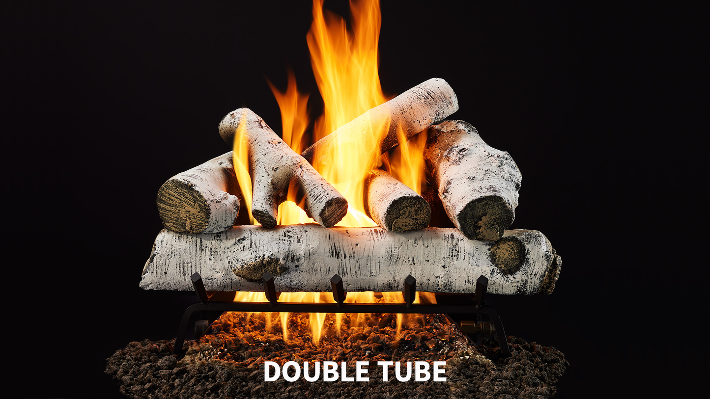 Majestic Woodland Birch 18" 8-Piece Vented Gas Log Set