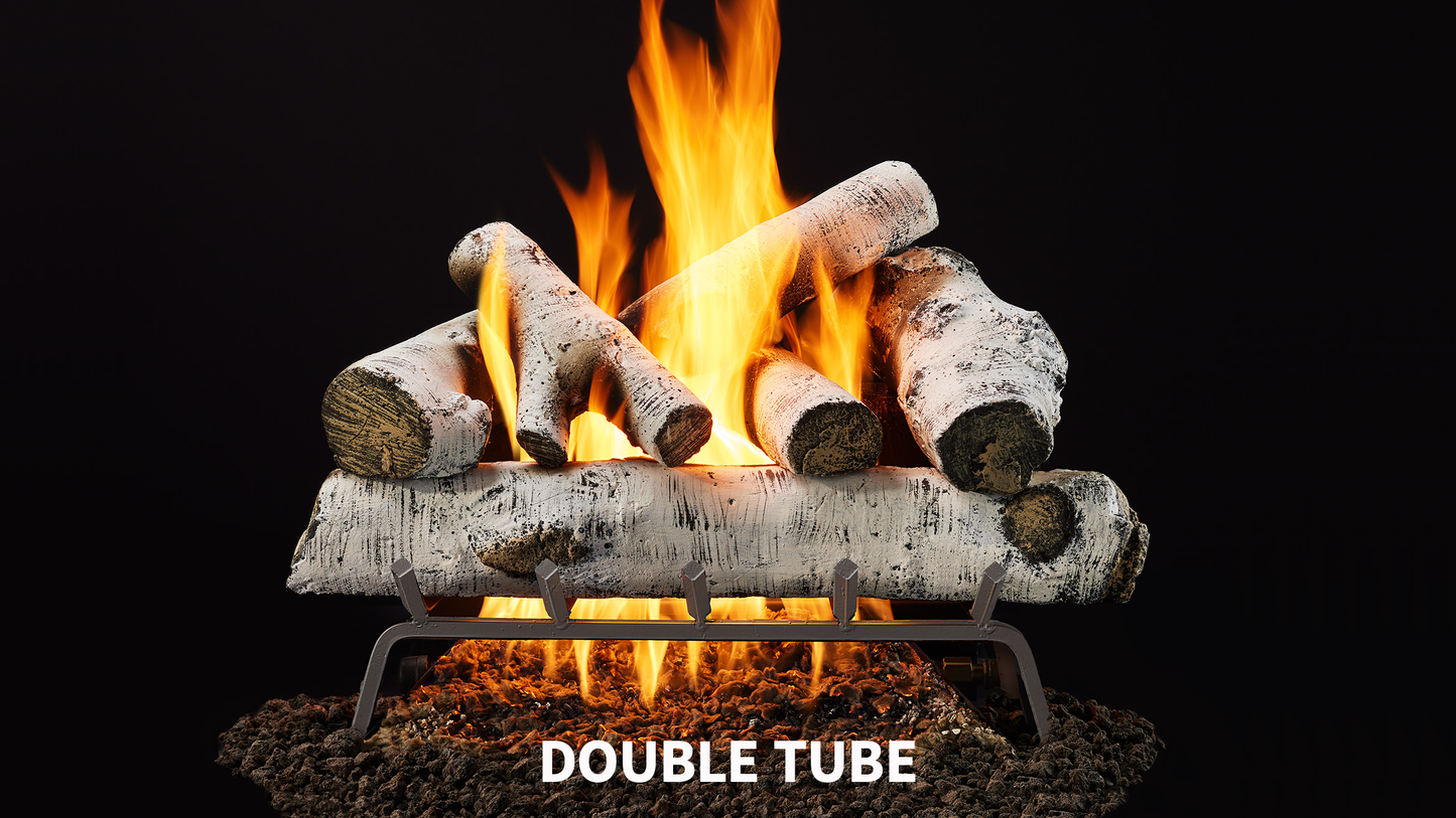 Majestic Woodland Birch 18" 8-Piece Vented Gas Log Set