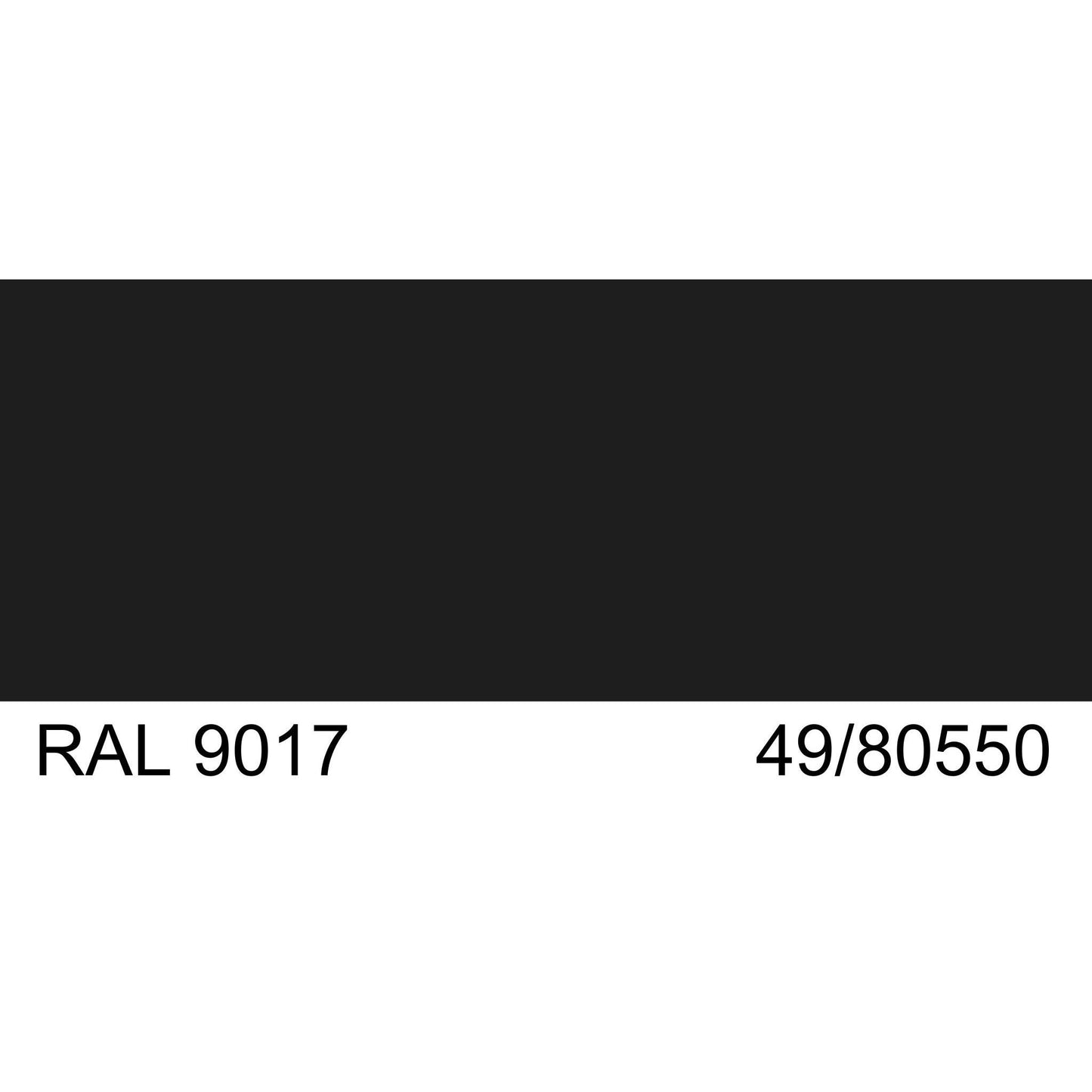 Malm 30" x 8" Mid Section Pipe With RAL 9017 49/80550 Powder Coat Finish