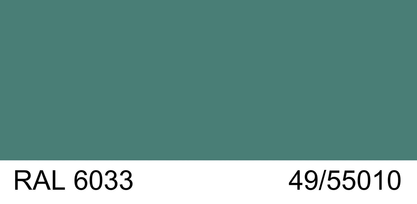 Malm 7" Diameter 90 Degree Elbow With RAL 6033 49/55010 Powder Coat Finish