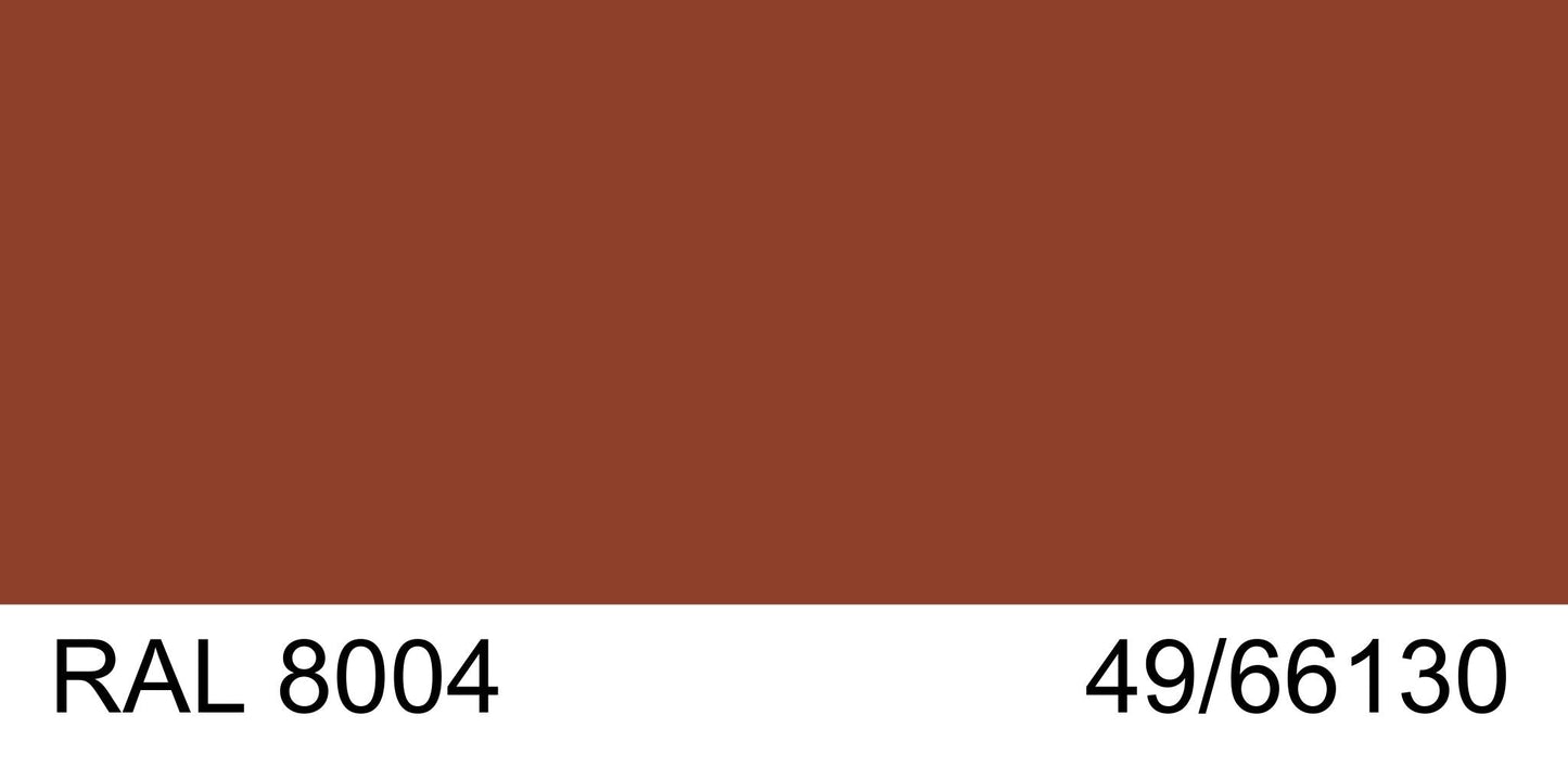 Malm 7" Diameter 90 Degree Elbow With RAL 8004 49/66130 Powder Coat Finish