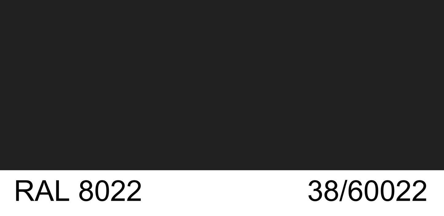 Malm 7" Diameter 90 Degree Elbow With RAL 8022 38/60022 Powder Coat Finish