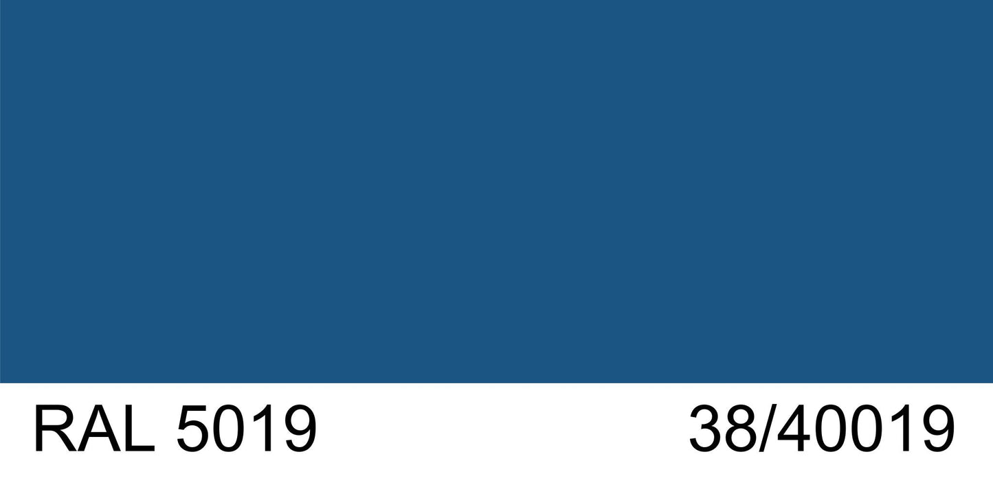Malm 8" Diameter 90 Degree Elbow With RAL 5019 38/40019 Powder Coat Finish