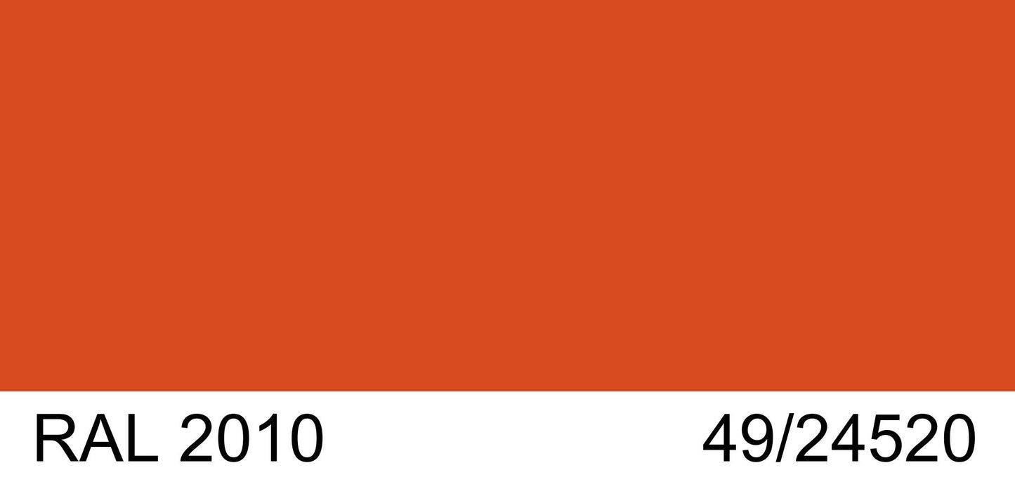 Malm 9"x 18" Telescopic to 8" Pipe With RAL 2010 49/24520 Powder Coat Finish for Fire Drum Fireplaces