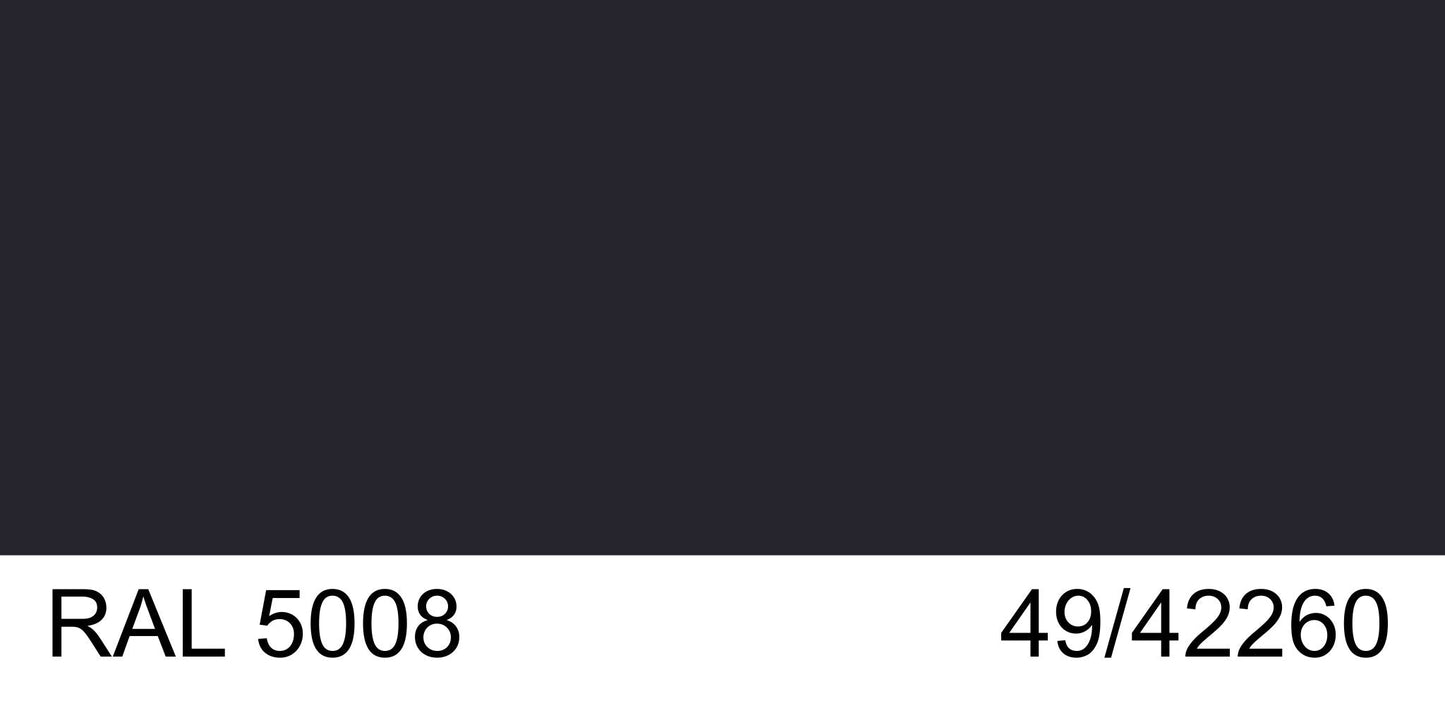 Malm 9"x 18" Telescopic to 8" Pipe With RAL 5008 49/42260 Powder Coat Finish for Fire Drum Fireplaces