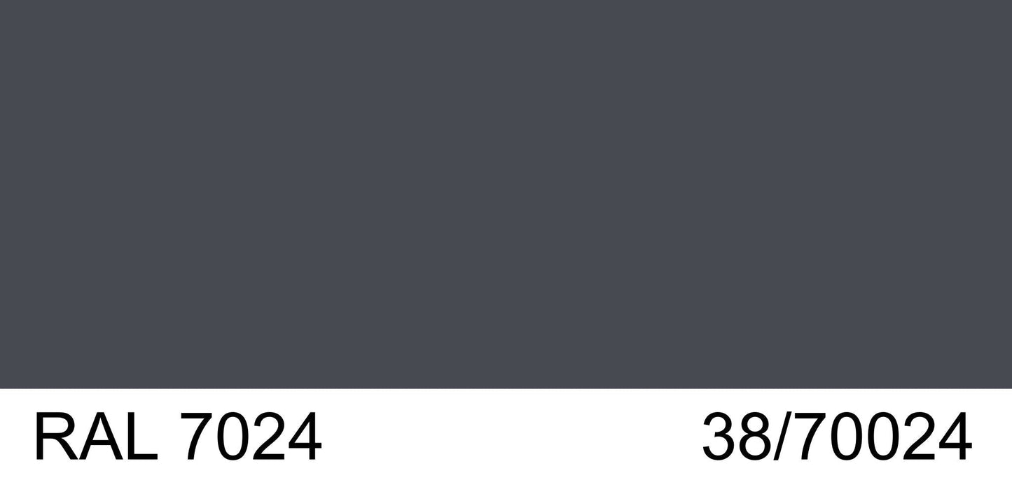 Malm Imperial Carousel 42" Freestanding Natural Gas Fireplace With Remote Control, RAL 7024 38/70024 Powder Coat Top and Matte Black Base