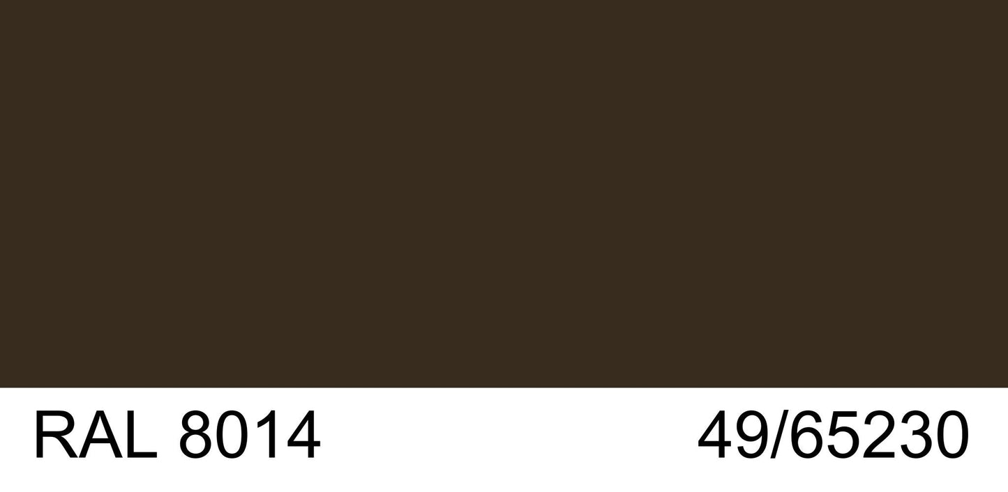 Malm Imperial Carousel 42" Freestanding Natural Gas Fireplace With Remote Control, RAL 8014 49/65230 Powder Coat Top and Matte Black Base