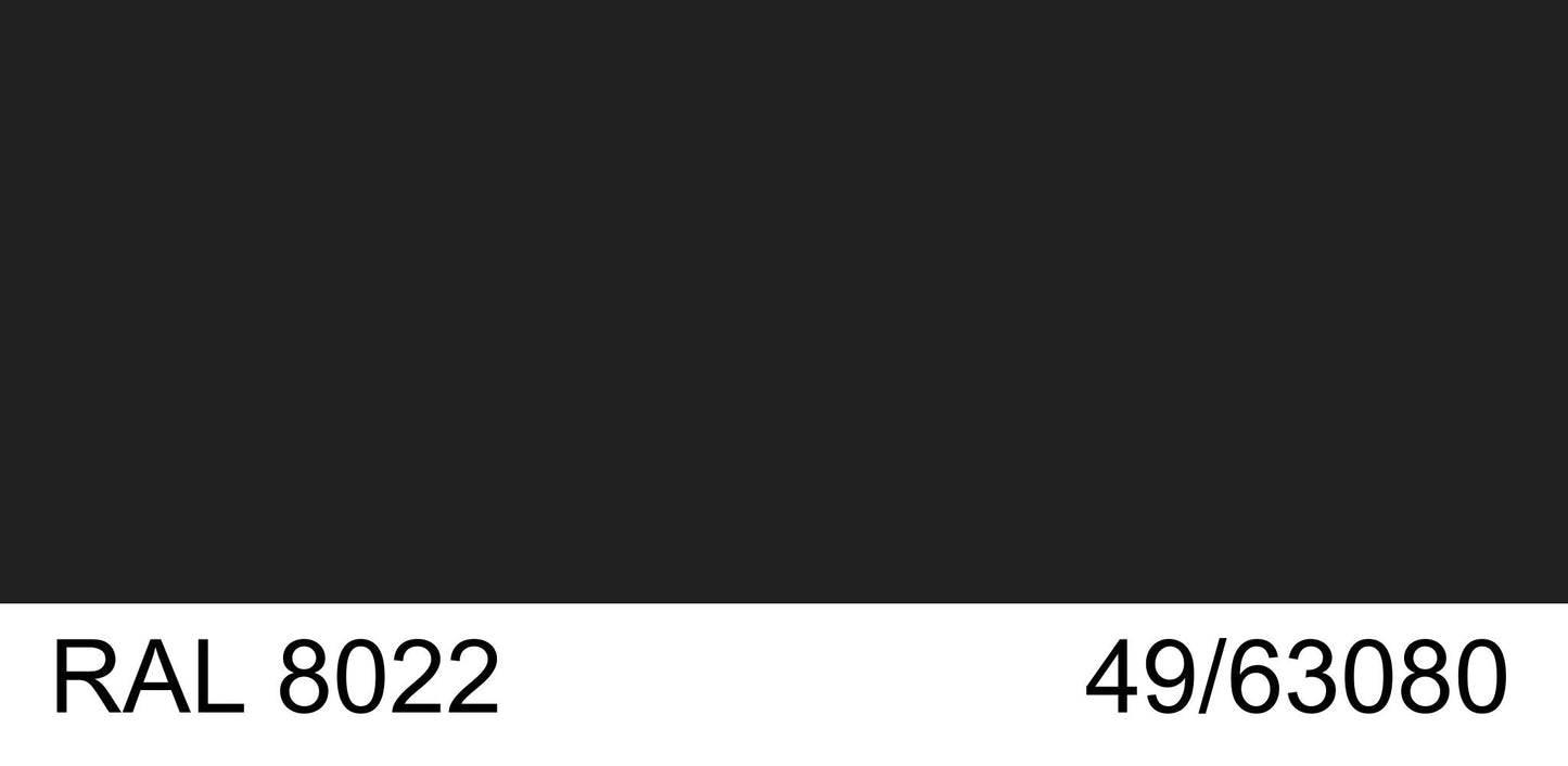 Malm Imperial Carousel 42" Freestanding Natural Gas Fireplace With Remote Control and RAL 8022 49/63080 Powder Coat Top and Base