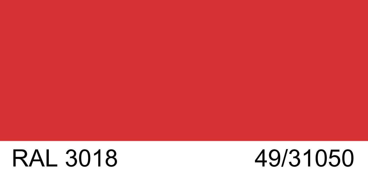 Malm Imperial Carousel 42" Freestanding Propane Gas Fireplace With Remote Control, RAL 3018 49/31050 Powder Coat Top and Matte Black Base