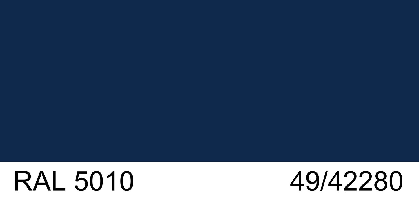 Malm Imperial Carousel 42" Freestanding Propane Gas Fireplace With Remote Control, RAL 5010 49/42280 Powder Coat Top and Matte Black Base