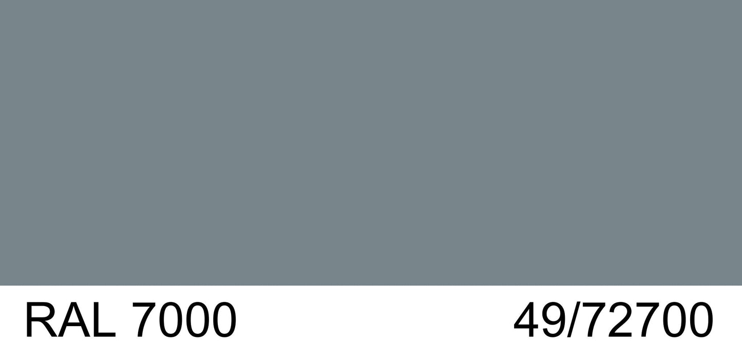 Malm Imperial Carousel 42" Freestanding Propane Gas Fireplace With Remote Control, RAL 7000 49/72700 Powder Coat Top and Matte Black Base