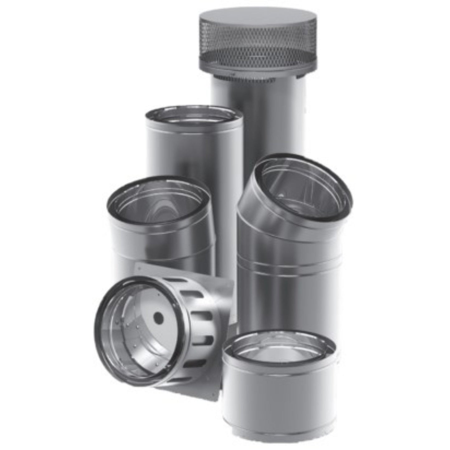 Mason-Lite 14" x 16' Class A Air-Cooled Chimney System for MFP44-14, MFP39-14, MFP49 and Custom Units Masonry Fireplaces