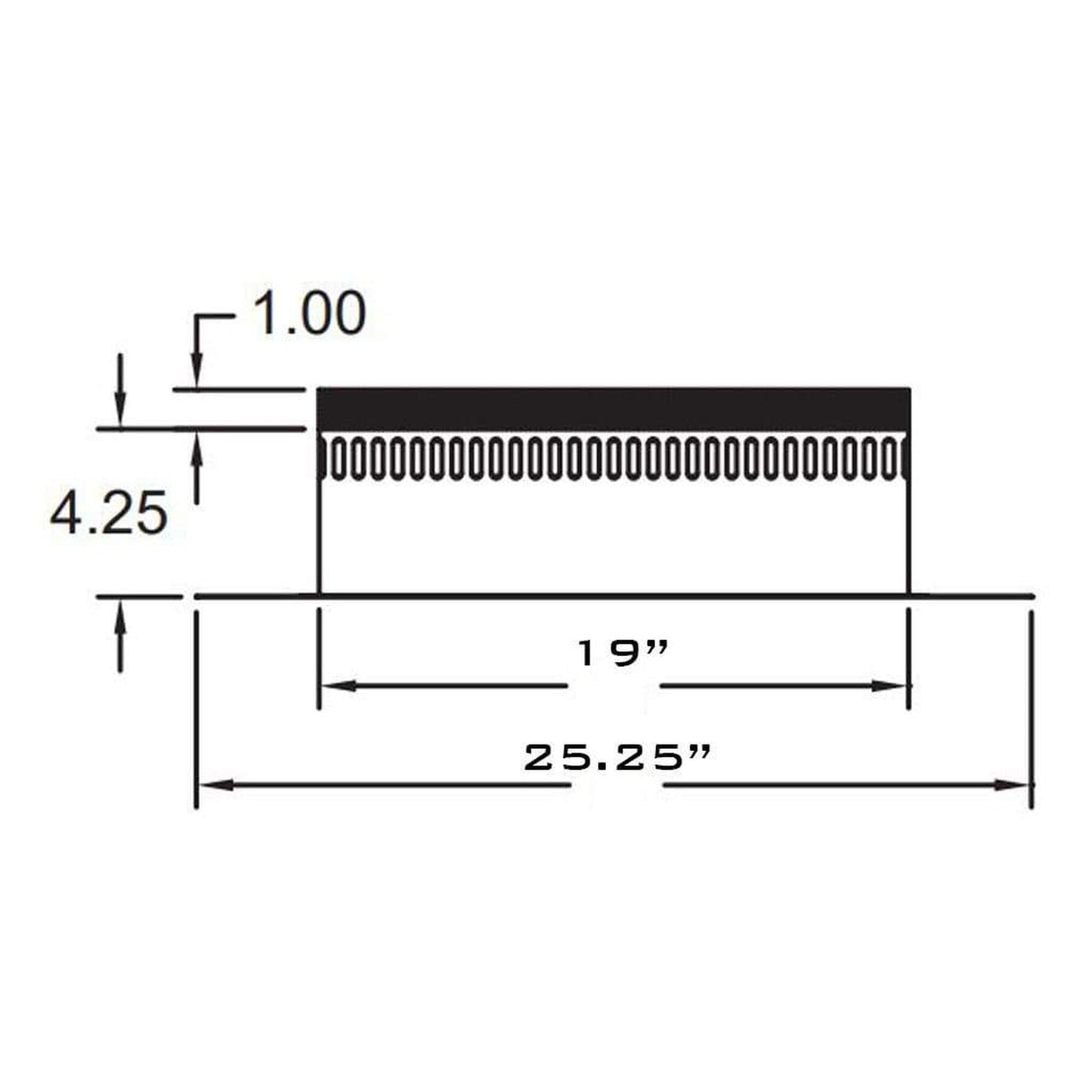 Metal-Fab Air-Cooled Temp/Guard 12" Chase Top Flashing