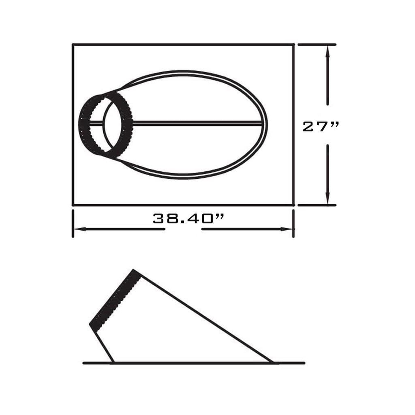 Metal-Fab All-Fuel Temp/Guard 10" 11/12 to 15/12 Pitched Roof Flashing