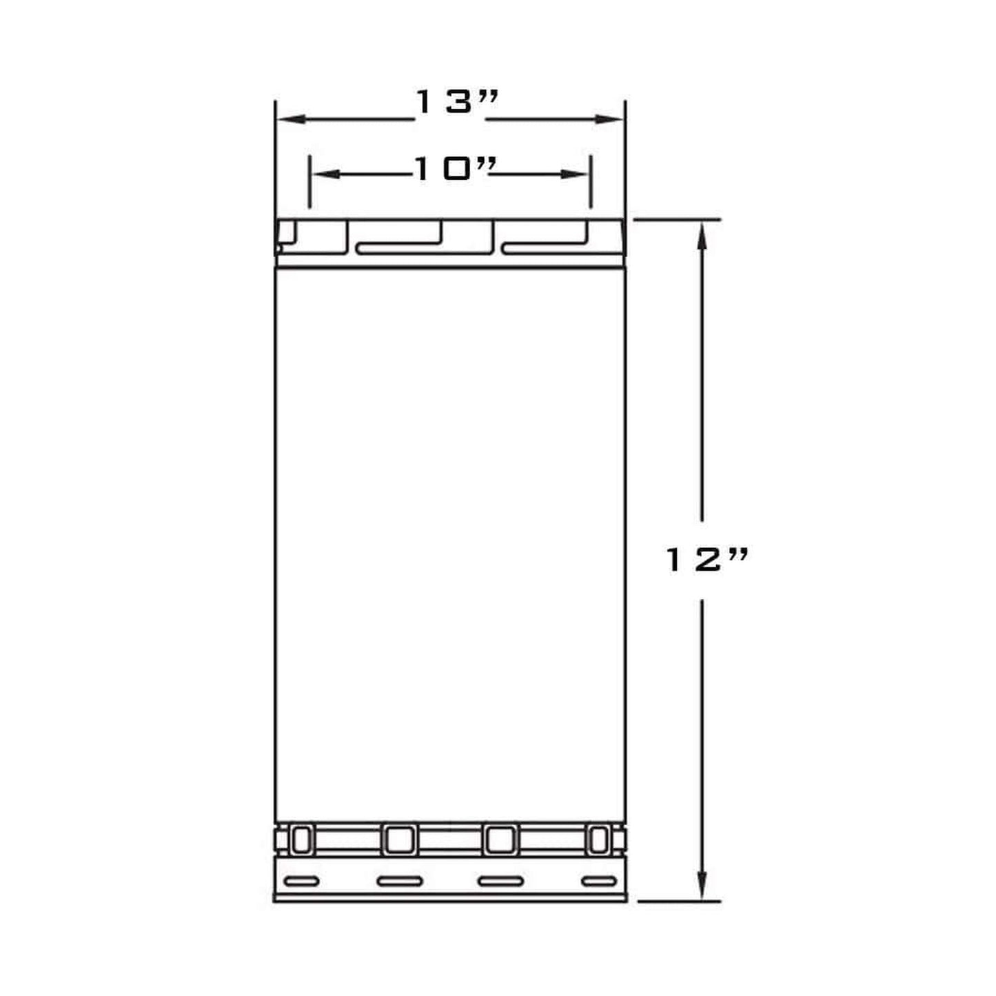 Metal-Fab All-Fuel Temp/Guard 10" x 12" Galvanized Chimney Pipe