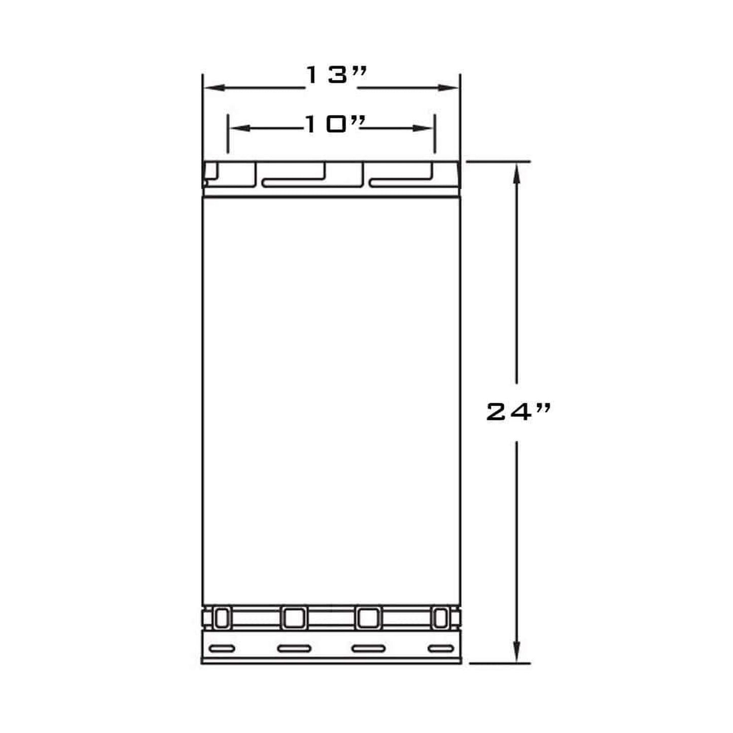 Metal-Fab All-Fuel Temp/Guard 10" x 24" Stainless Steel Chimney Pipe