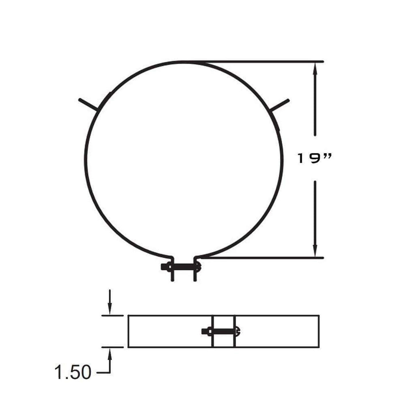 Metal-Fab All-Fuel Temp/Guard 16TGSB Support Band