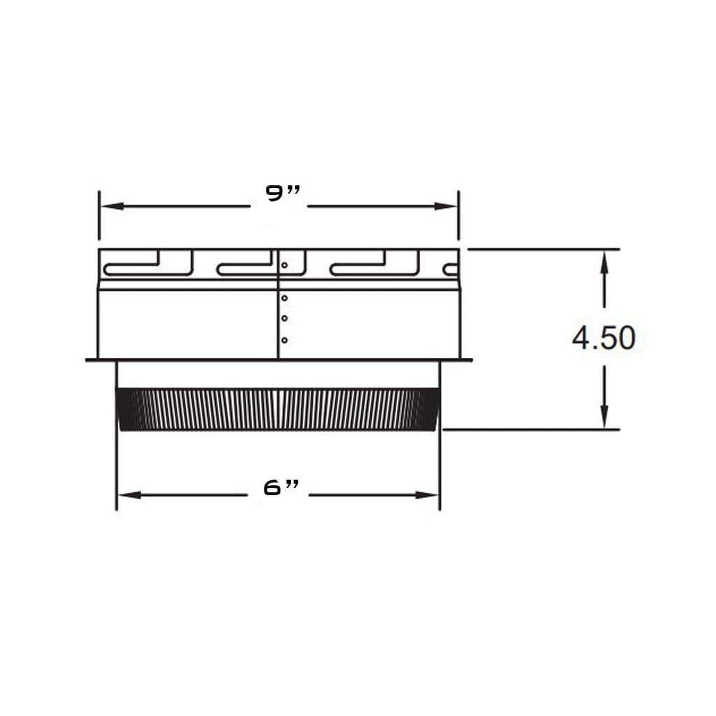 Metal-Fab All-Fuel Temp/Guard 6" Black Painted Single Wall Adapter