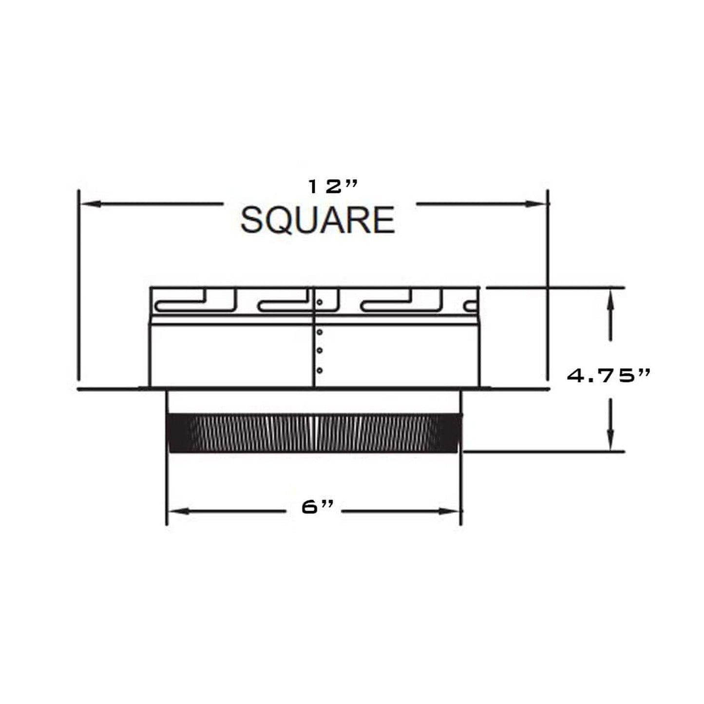 Metal-Fab All-Fuel Temp/Guard 6" Diameter Anchor Plate