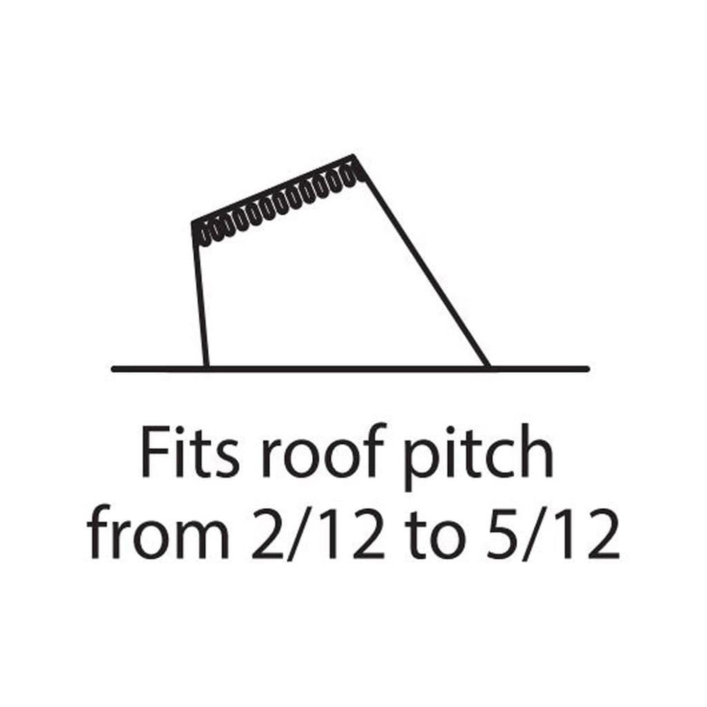 Metal-Fab All-Fuel Temp/Guard 8" 2/12 to 5/12 Aluminum Dead Soft Flashing