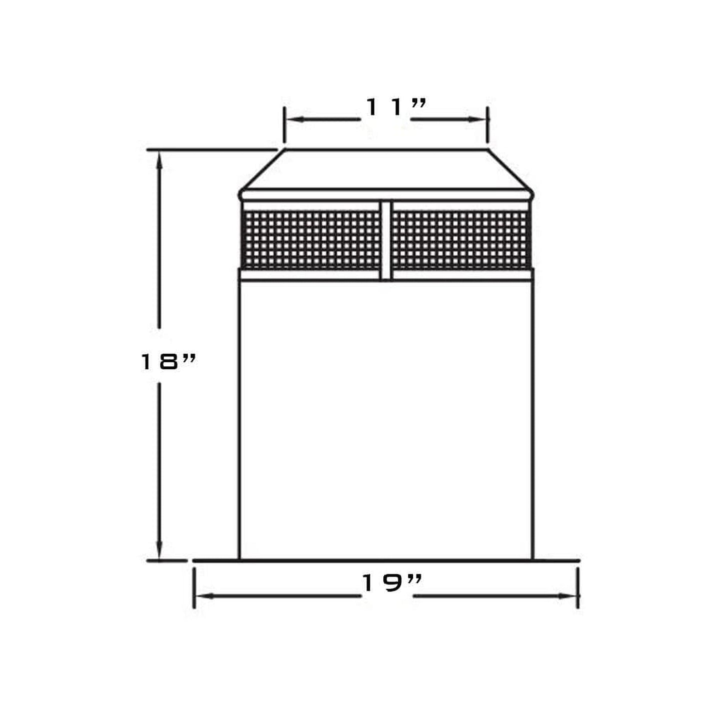 Metal-Fab All-Fuel Temp/Guard 8" Insulation Shield
