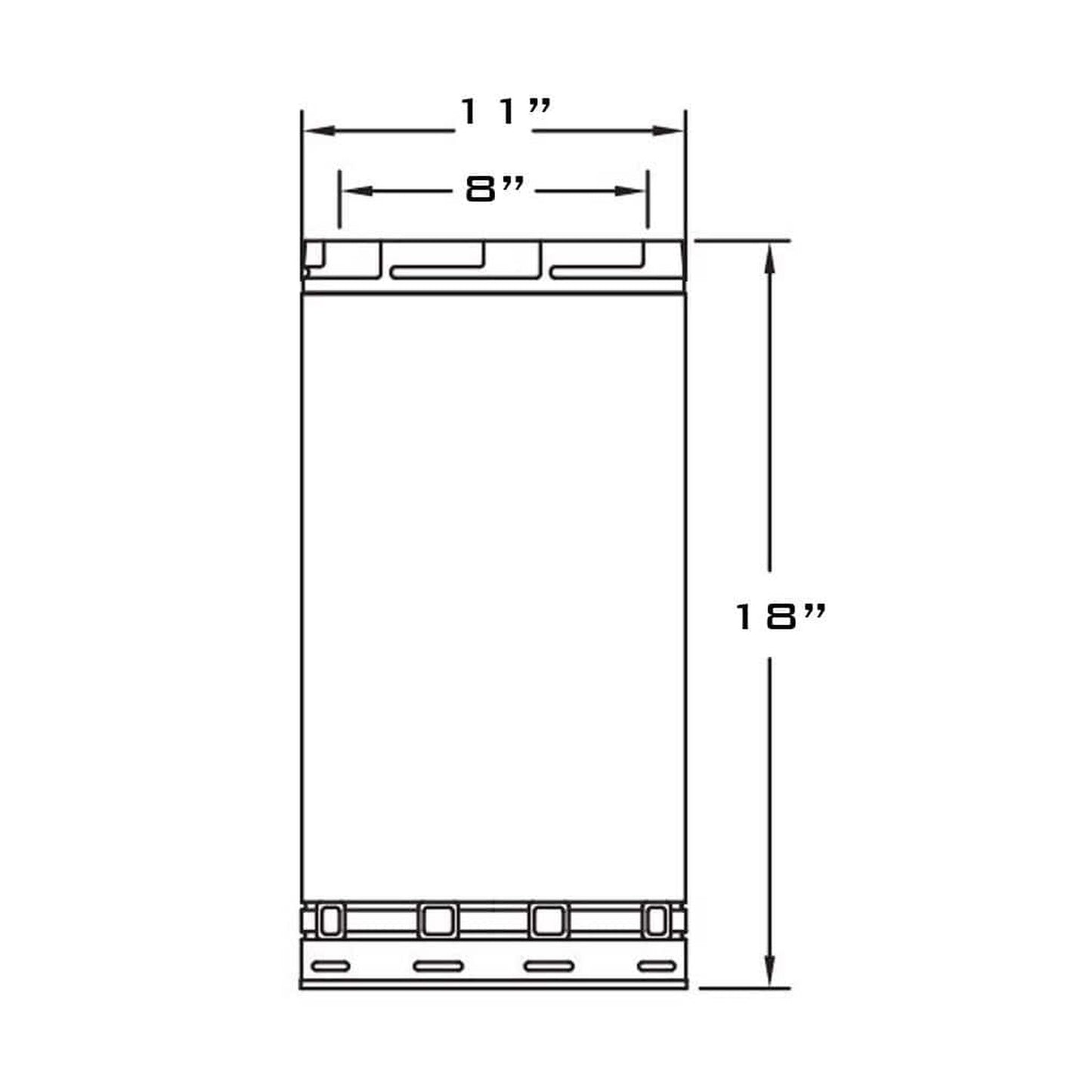 Metal-Fab All-Fuel Temp/Guard 8" x 18" Galvanized Chimney Pipe