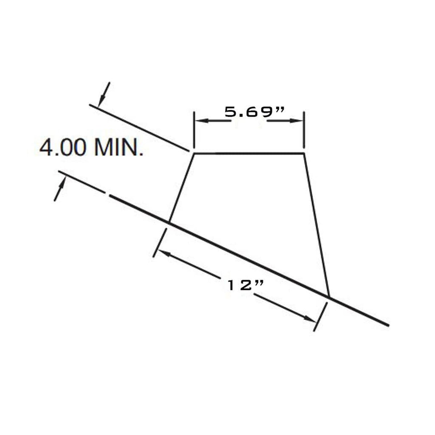 Metal-Fab Biomass Chimney 5" 6/12 to 12/12 Stainless High Pitch Flashing