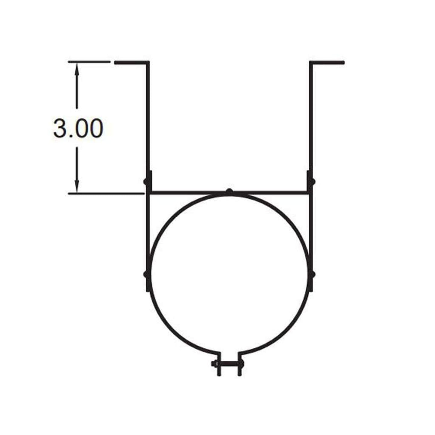 Metal-Fab Biomass Chimney 5" Wall Hanger