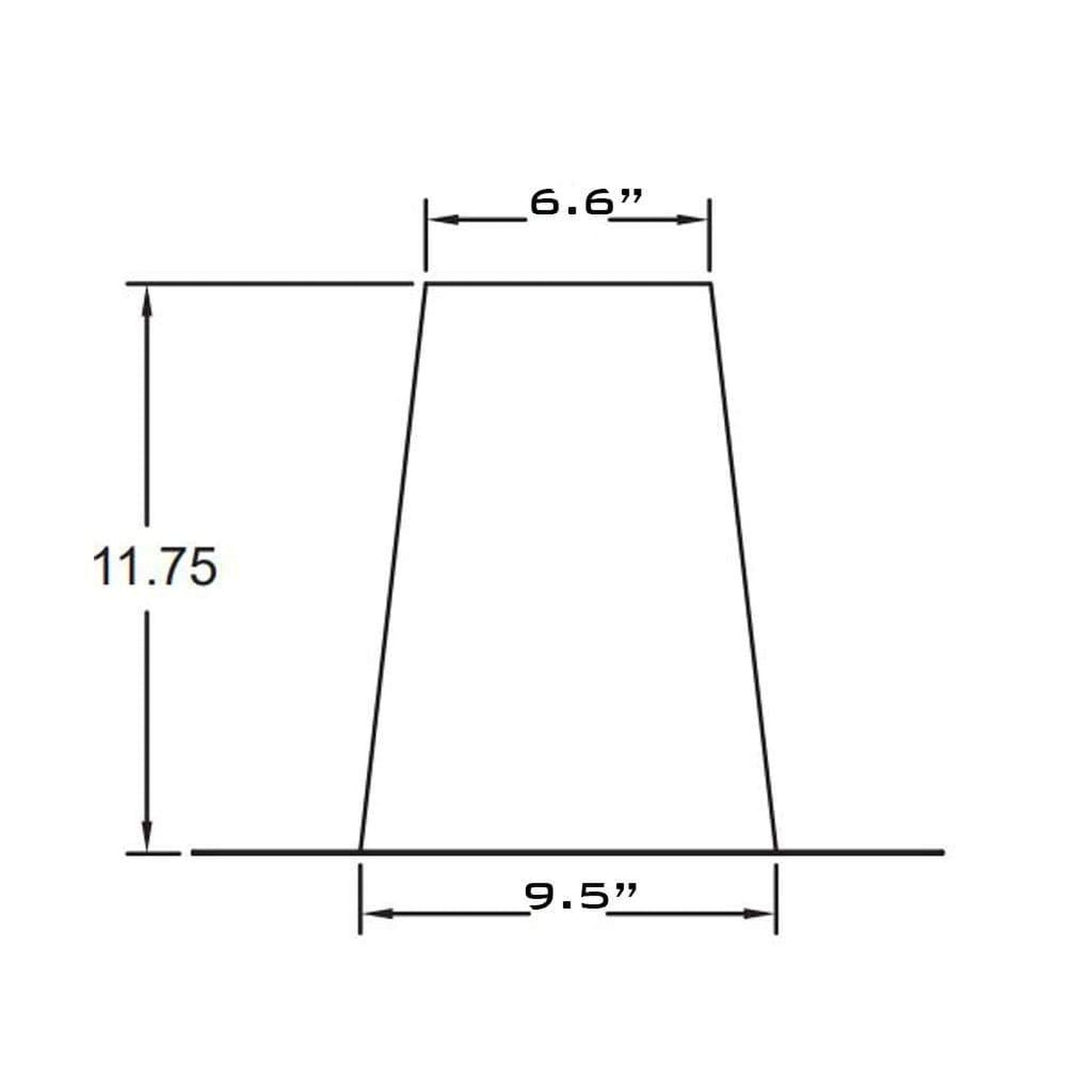 Metal-Fab Biomass Chimney 6" 0/12 to 2/12 Stainless Tall Cone Flashing