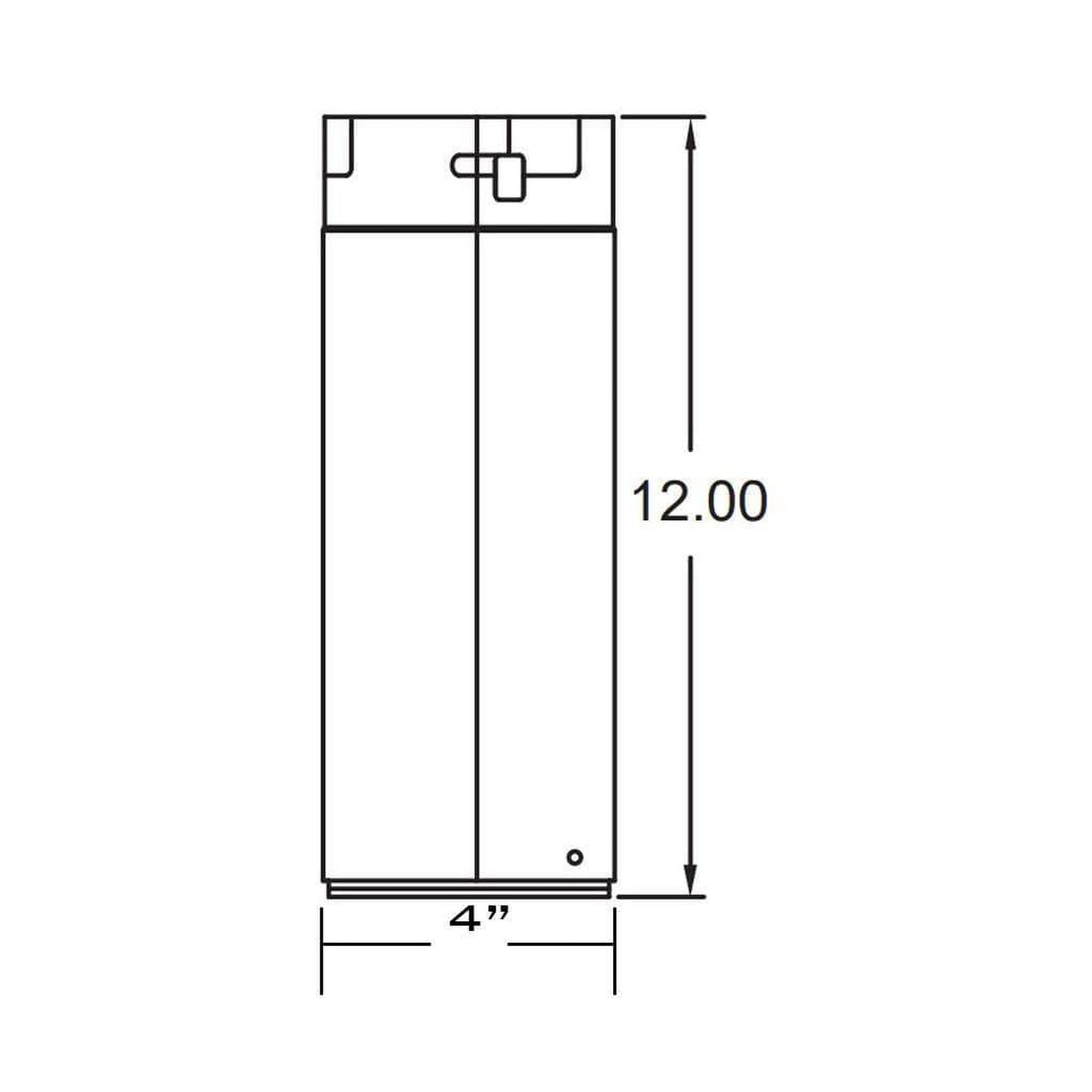 Metal-Fab Biomass Chimney Type-L Vent 4" x 12" Adjustable Pipe Length