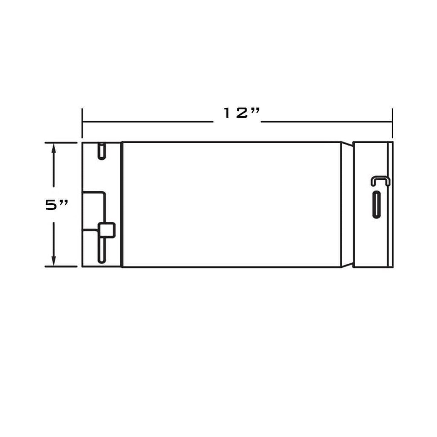 Metal-Fab Biomass Chimney Type-L Vent 5" x 12" Rigid Pipe Length