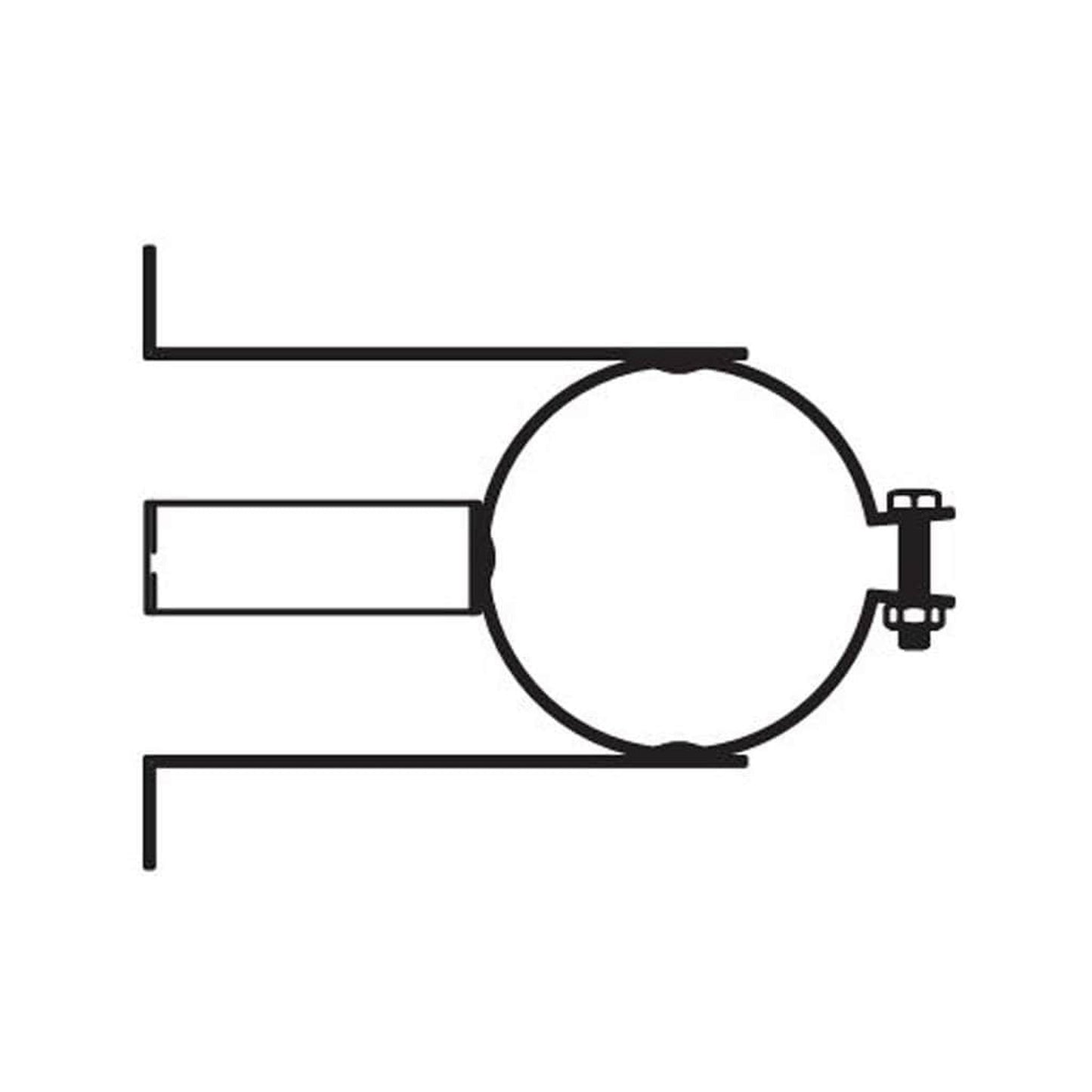Metal-Fab Premium Biomass 3" Combination Wall Band/Tee Support