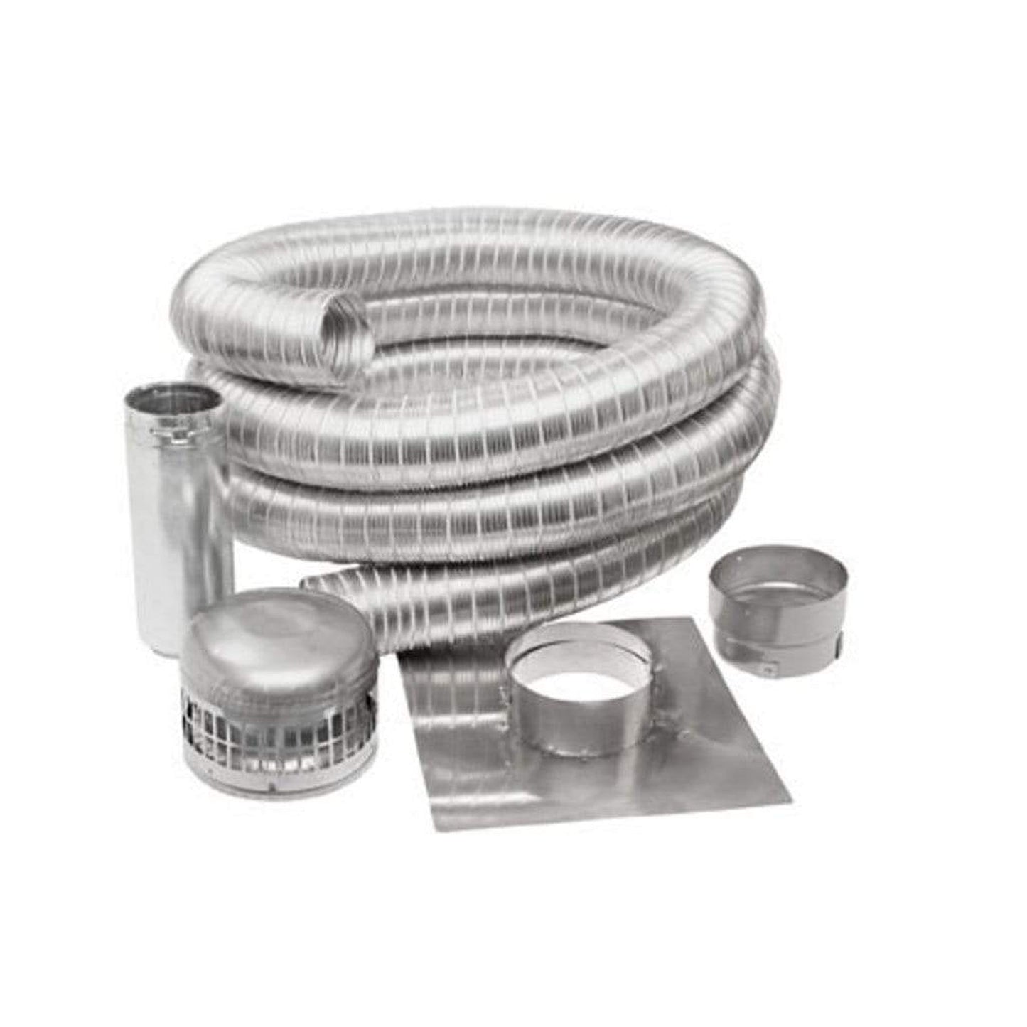 Metal-Fab SuperFlex 3" x 300" Length Stainless Steel Chimney Liner Flex Kit