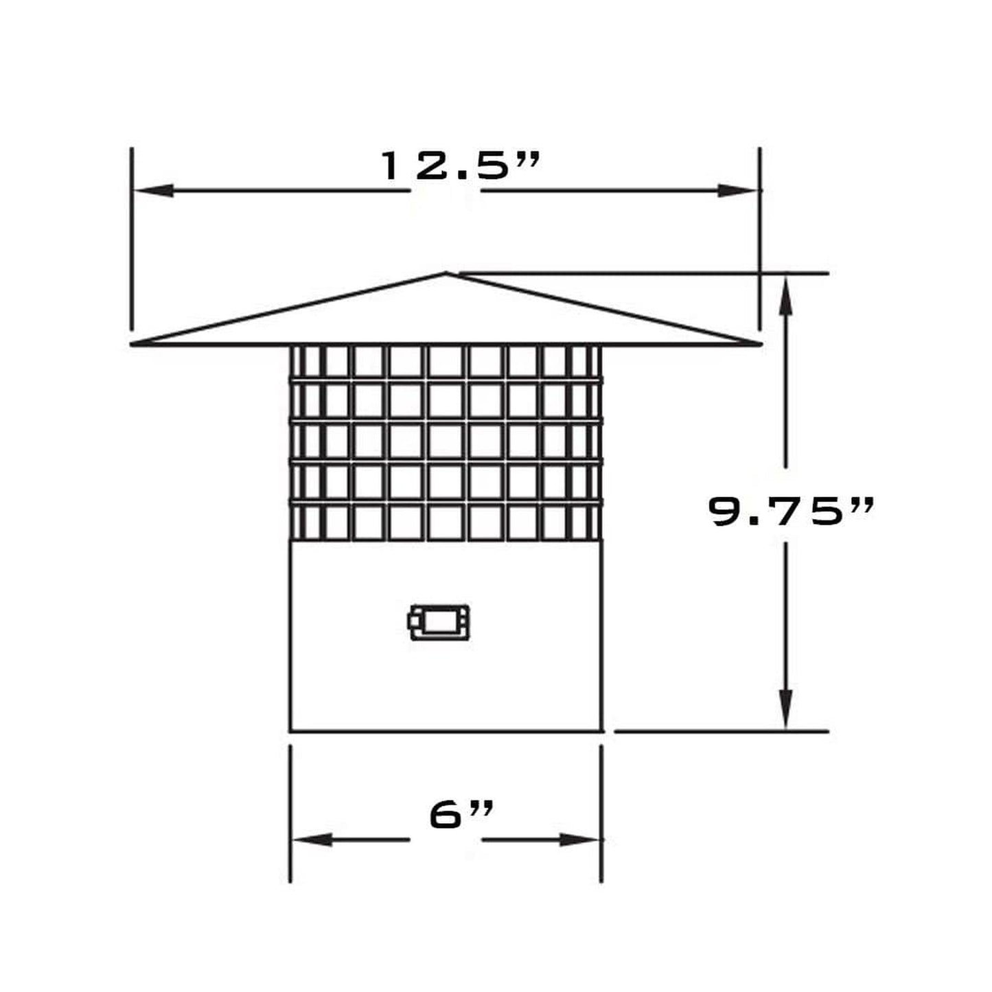 Metal-Fab SuperFlex 5" Stainless Steel Chimney Cap