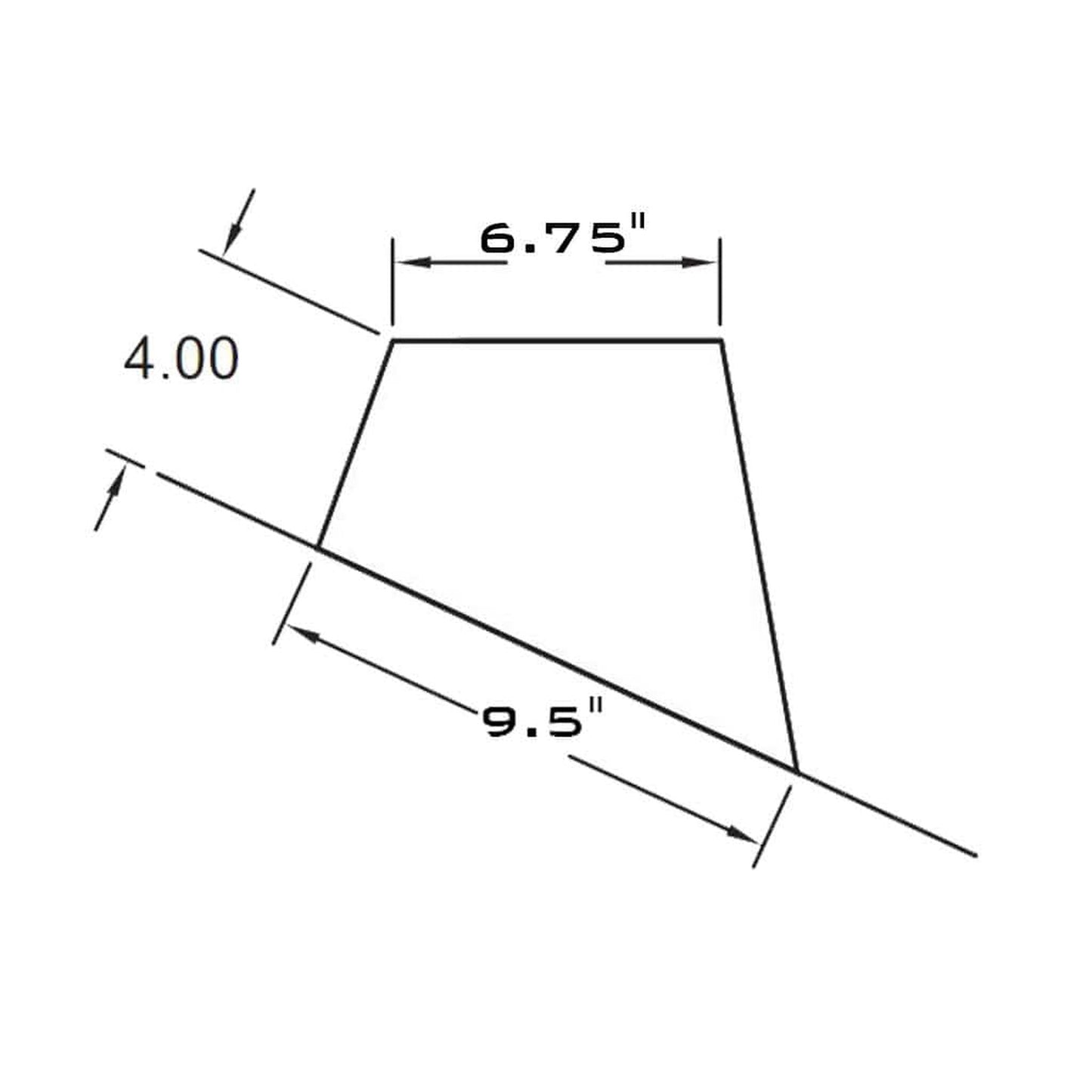Metal-Fab Sure-Seal Direct Vent 4" 1/12 - 5/12 Pitch Roof Flashing