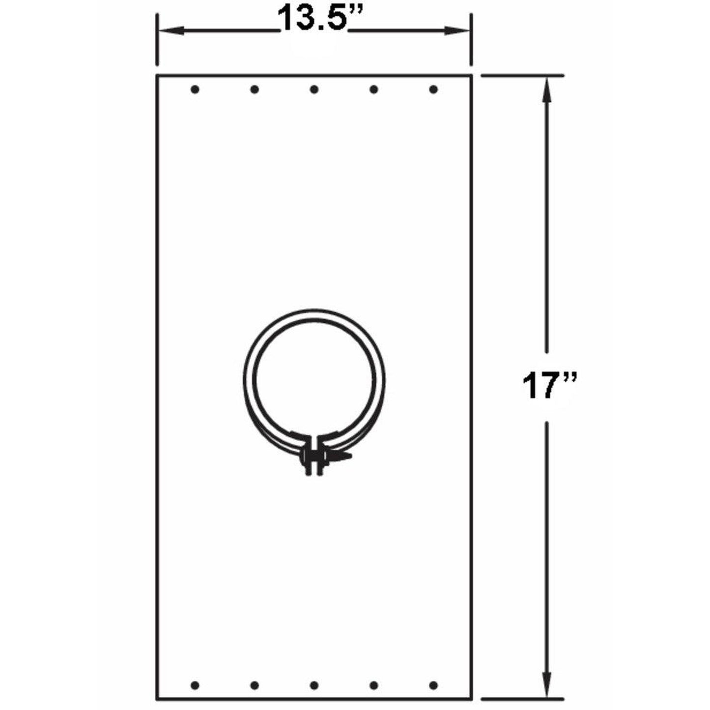 Metal-Fab Sure-Seal Direct Vent 5" Support Plate