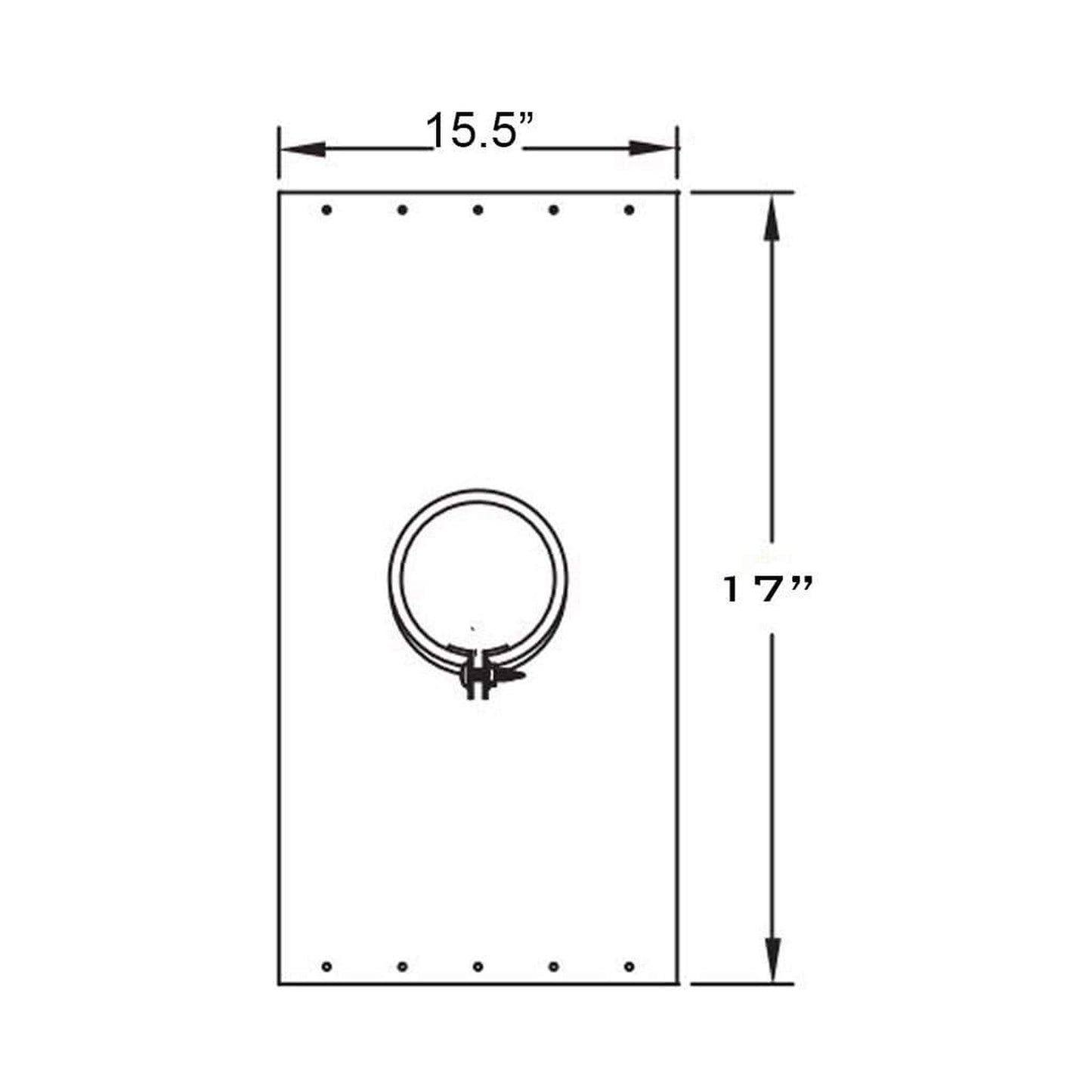 Metal-Fab Type B-Vent 10" Support Plate
