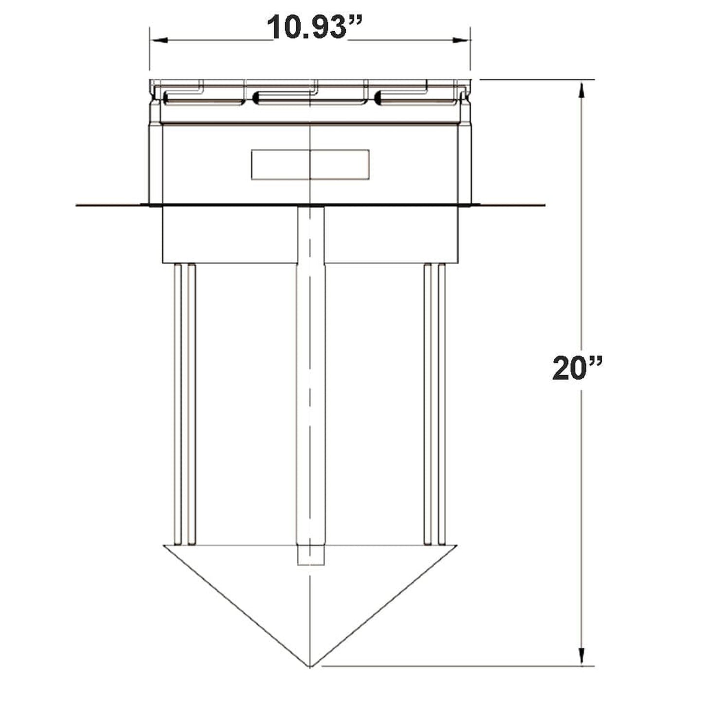 Metal-Fab Type B-Vent 10MDD Draft Diverter