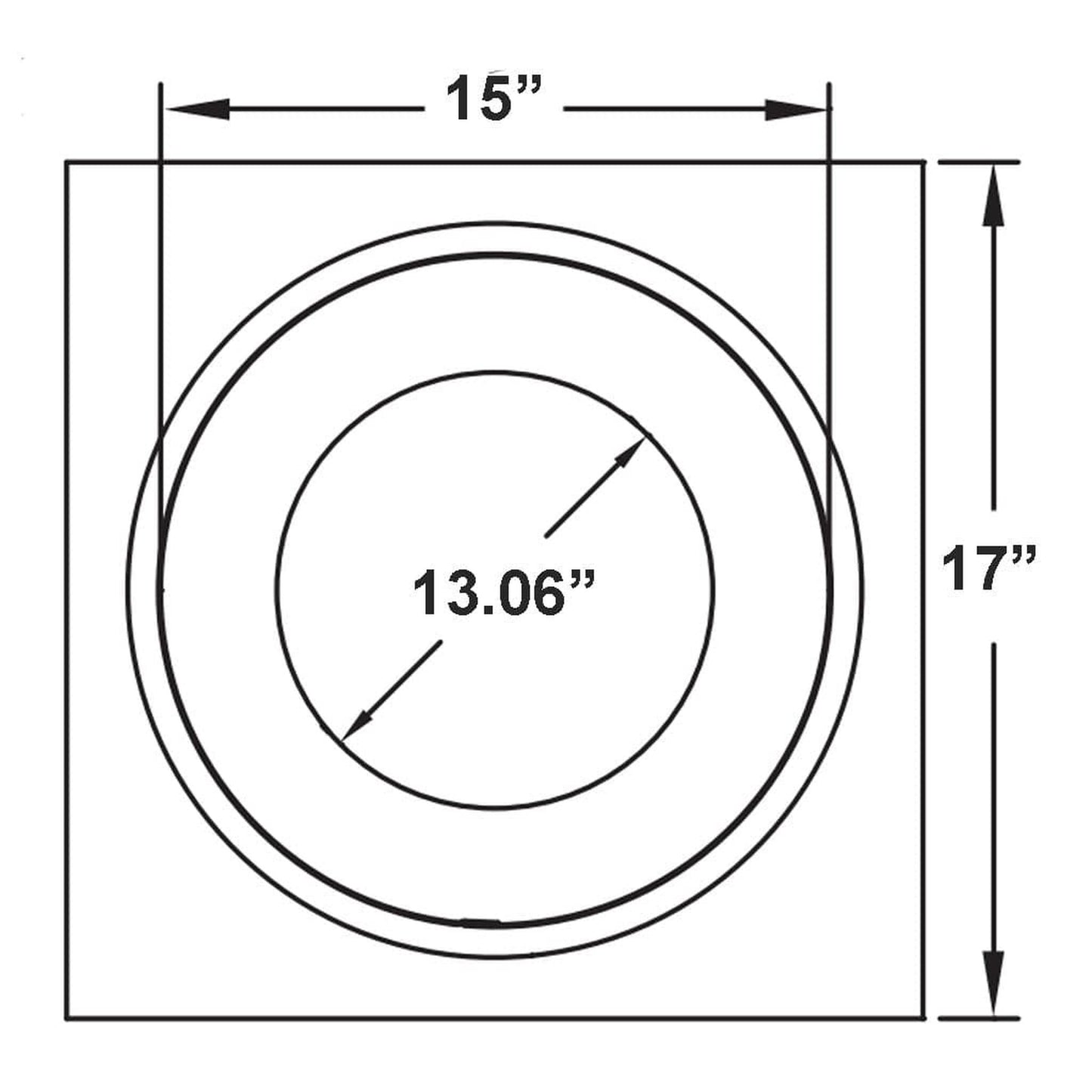 Metal-Fab Type B-Vent 12" Firestop Spacer