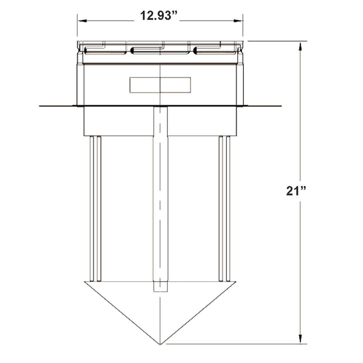 Metal-Fab Type B-Vent 12MDD Draft Diverter