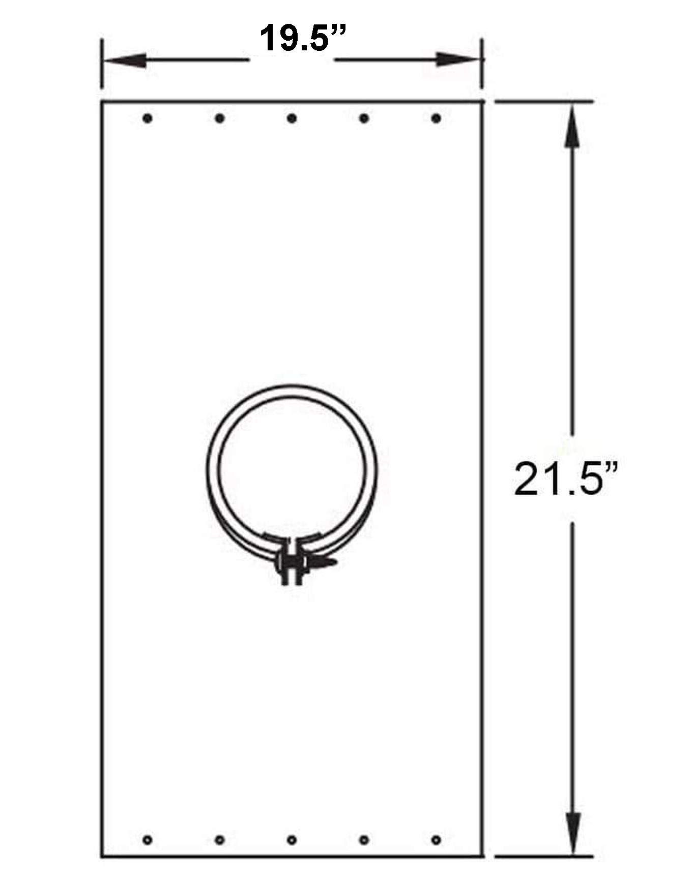 Metal-Fab Type B-Vent 14" Support Plate