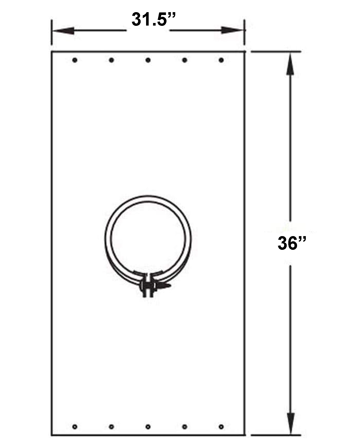 Metal-Fab Type B-Vent 26" Support Plate