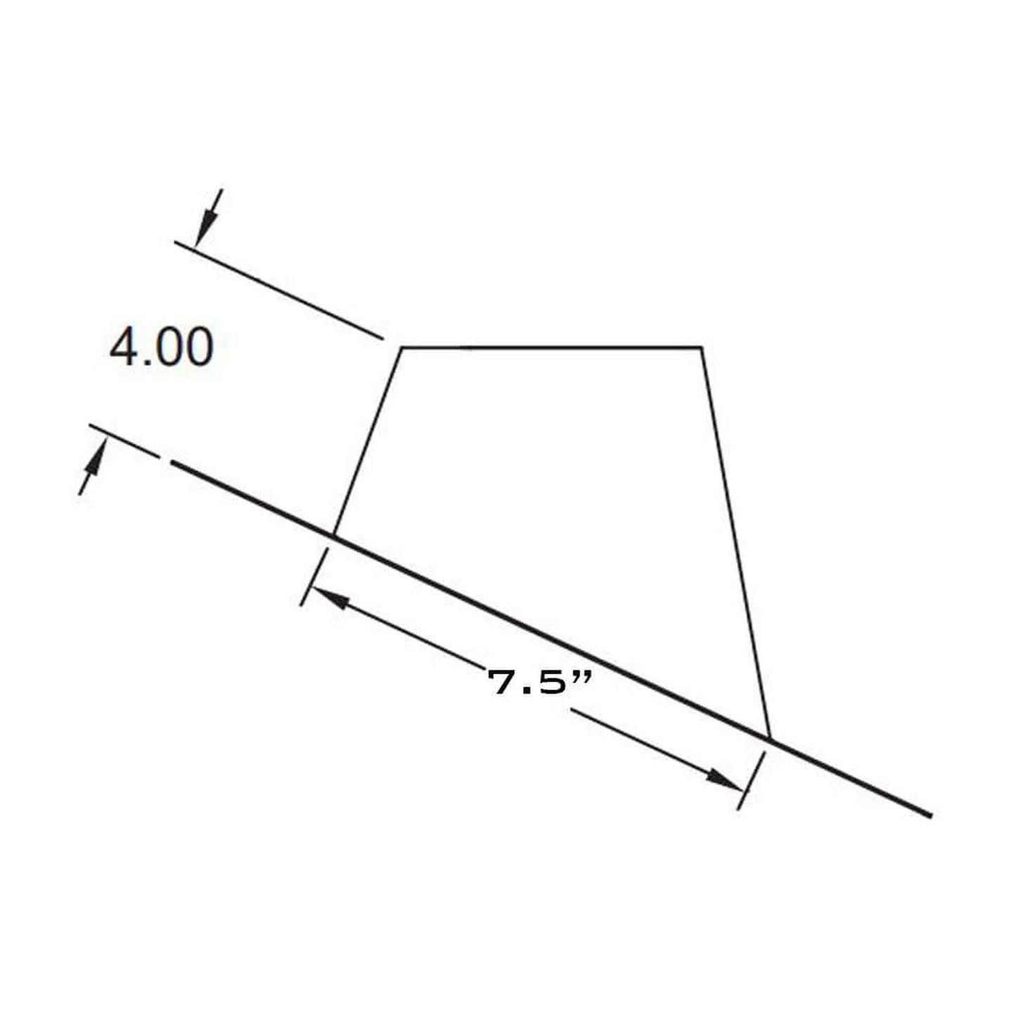 Metal-Fab Type B-Vent 3" 2/12 to 5/12 Pitch Standard Flashing